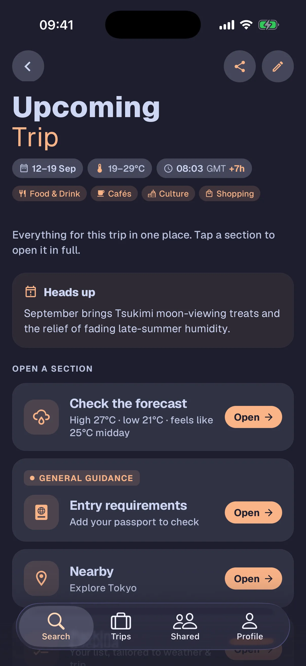 Packola live forecast for London